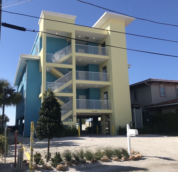 Brand New Building with Elevator, heated pool, 2/2 beachfront balconies.