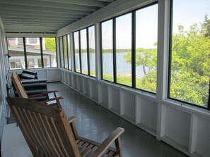 Screened Porch, looking north.