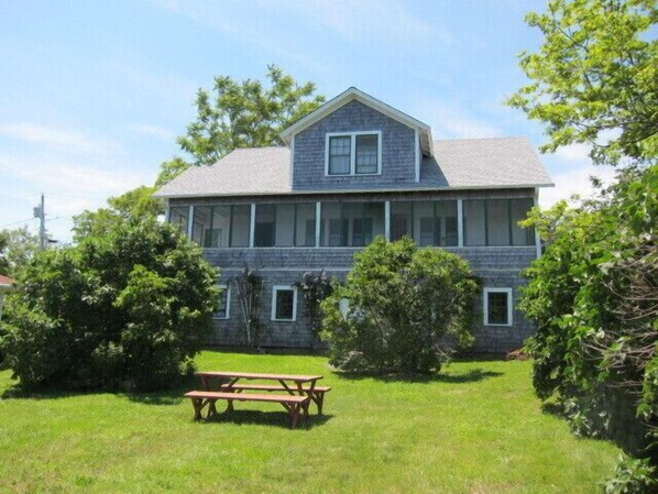 View of Cottage from Lawn at Waterfront