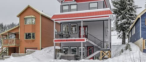 Upper House Entrance is Located up the Stairs, and Suite door on the Bottom