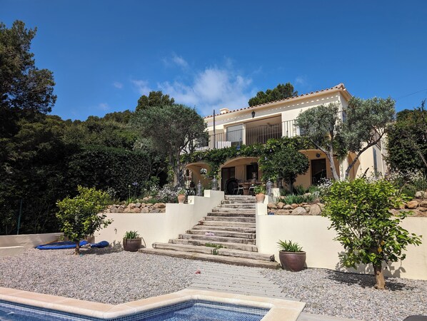 Villa from the pool area