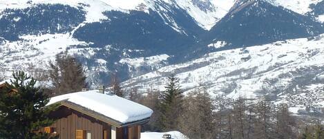 Vue du Chalet - Arrivée skis aux pieds