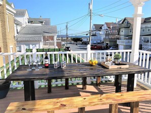 Grill, seating for 12-18, 
prep bar, ocean views, and good times!