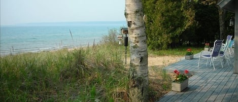 Beach view from deck