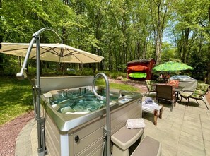 屋外ダイニングエリア