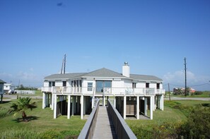 view of the House from catwalk. 