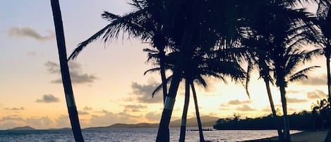 Sunrise on Sugar Beach, balcony view