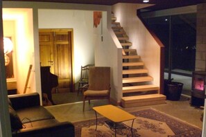 Living room at night