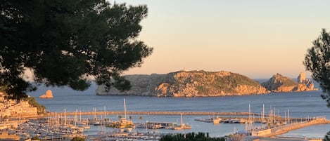 Le vue depuis la terrasse
