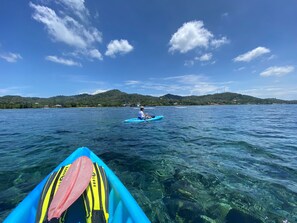 Three kayaks are included (two singles and one double).