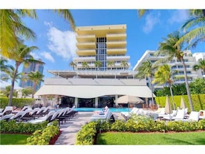Ocean Front Building and pool