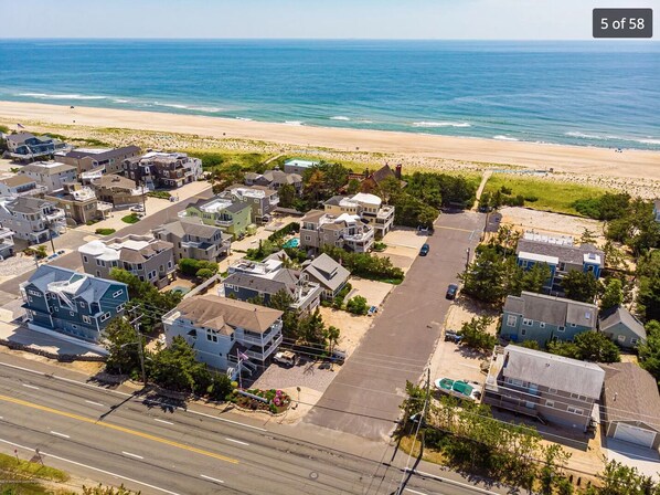 Looking east, 4th from beach on left