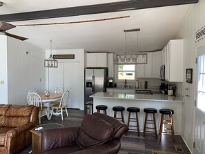 View of Kitchen from Living Room.