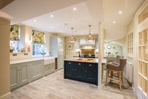 Large kitchen with island
