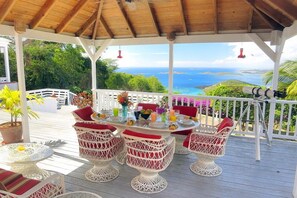 Amazing views and sunsets from the living and dining gazebo