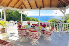 Amazing views and sunsets from the living and dining gazebo
