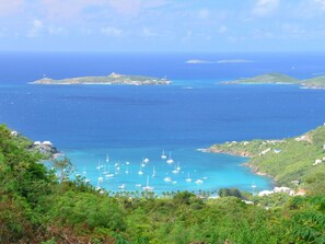 The view from the gazebo down into Great Cruz Bay