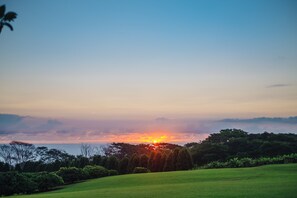 Sunrise over the ocean is a sight to behold!