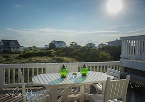 Straight off the deck facing South. Elevated/covered Gazebo to the right.