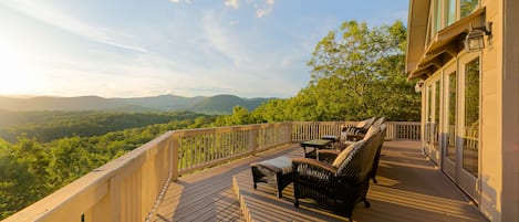 Breathtaking views from back deck