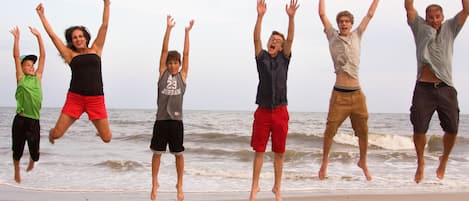 Hooray!! Our family loves the beach anytime of the year.