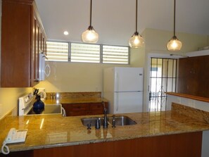 Kitchen with granite and all new appliances