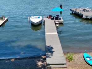 View of dock from porch