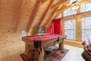 Game Room -Pool Table and Arcade Console - Loft