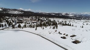 Sierra Meadows is 1/10th of a mile from (main road) Old Mammoth Road. 