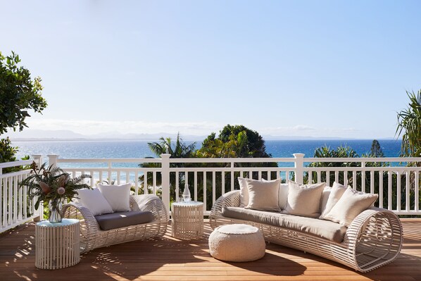 Ocean Views from room and massive deck area