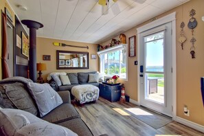 Cozy up in this living space. 