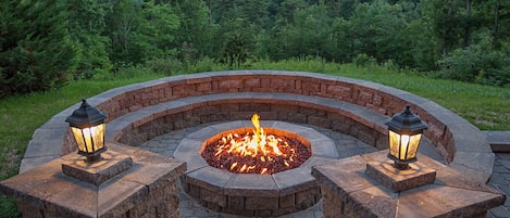 Gather Around the Fire Pit at Gatlinburg Vacation Rental.