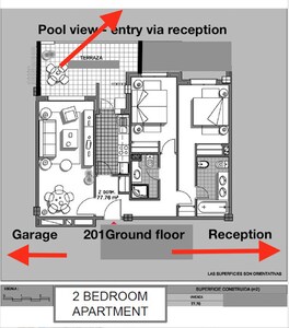 Duquesa (Manilva) F'line beach location/G’floor/2Bed-Bath/Garage/AirCon/24hr Sec