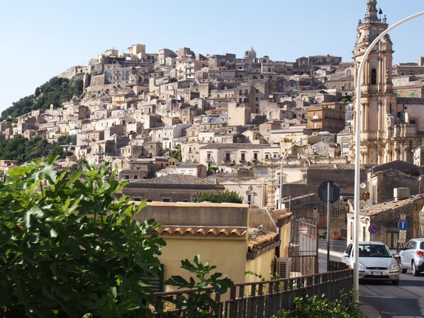 The road up to Modica Alta with stunning views from the 'pizzo' at the very top.