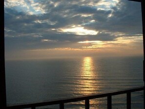 View of sunrise from balcony off bedroom on 1st floor
