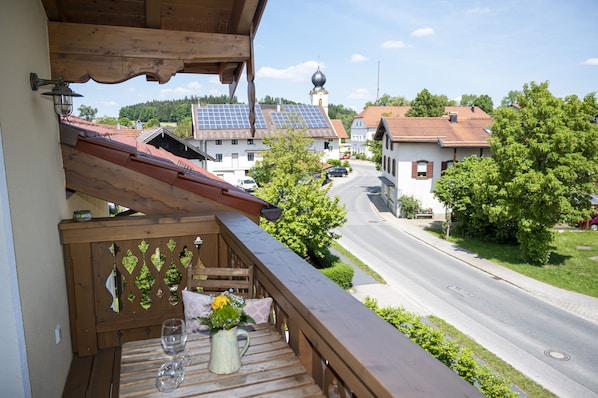 Beim Plößl - Dorfblick-Blick vom Balkon der Ferienwohnung Dorfblick