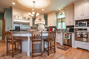 Spacious Kitchen with all the amenities.  The Dining Room seats up to 7 people.