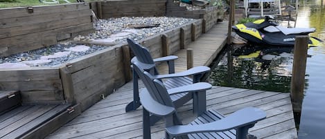 Dock area with Fire Pit