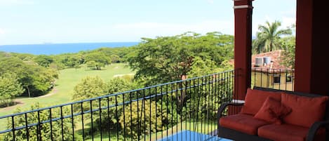 Balcony with Ocean View! Gas grill on balcony.  