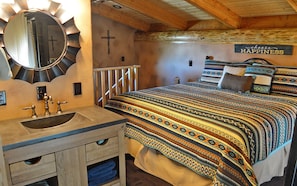 King Bed and Sink