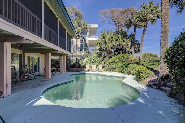 127 Dune Lane Private Pool Exterior