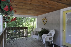 large porch to relax and reflect on your day 