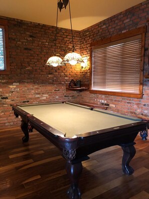 Pool Table in the Media and Games Room