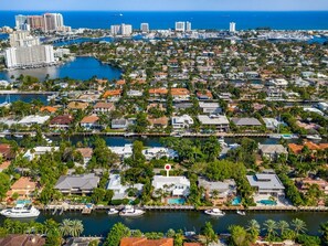 The Las Olas Isles are walking distance to beach, shops, cafes and night life