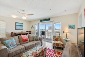 Spacious & comfortable living area with amazing views!