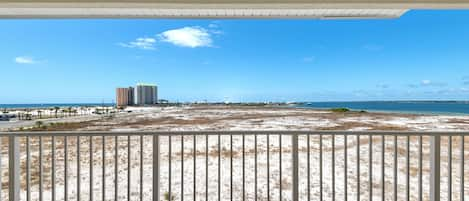 view of gulf & sound from the large balcony