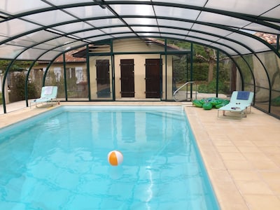 3-Bett-Ferienhaus mit privatem Pool in der Nähe von Bergerac, Dordogne