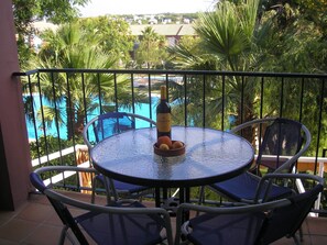 Enjoy wining and dining 'al fresco' on the balcony