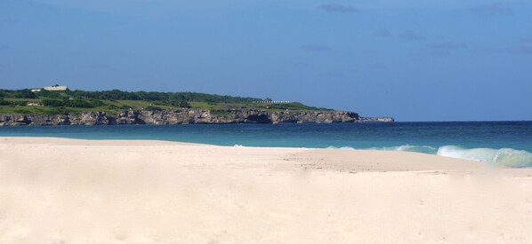 Long Beach steps away from your bed. 