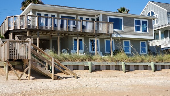 View from beach, just a few steps away
